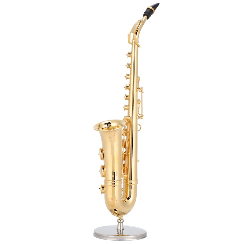Saxophone Ornaments Miniature Decoration Mini Musical Instrument Model Gift Craft