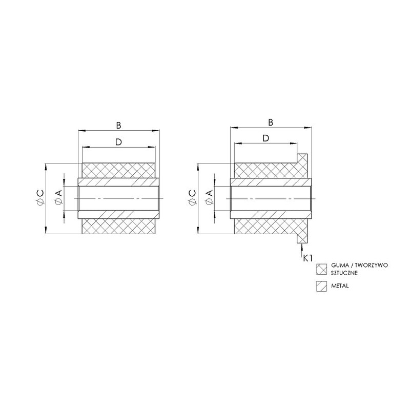 TEDGUM 00392383 Rear Suspension Arm Bush