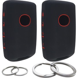 GFDesign 2 Pcs Silicone 4 Buttons Key Fob Cover Remote Case Keyless Protector Compatible with 2021 2020 2019 Mazda 3 6 CX-30 CX-5 CX-9 WAZSKE11D01 662F-SKE11D01