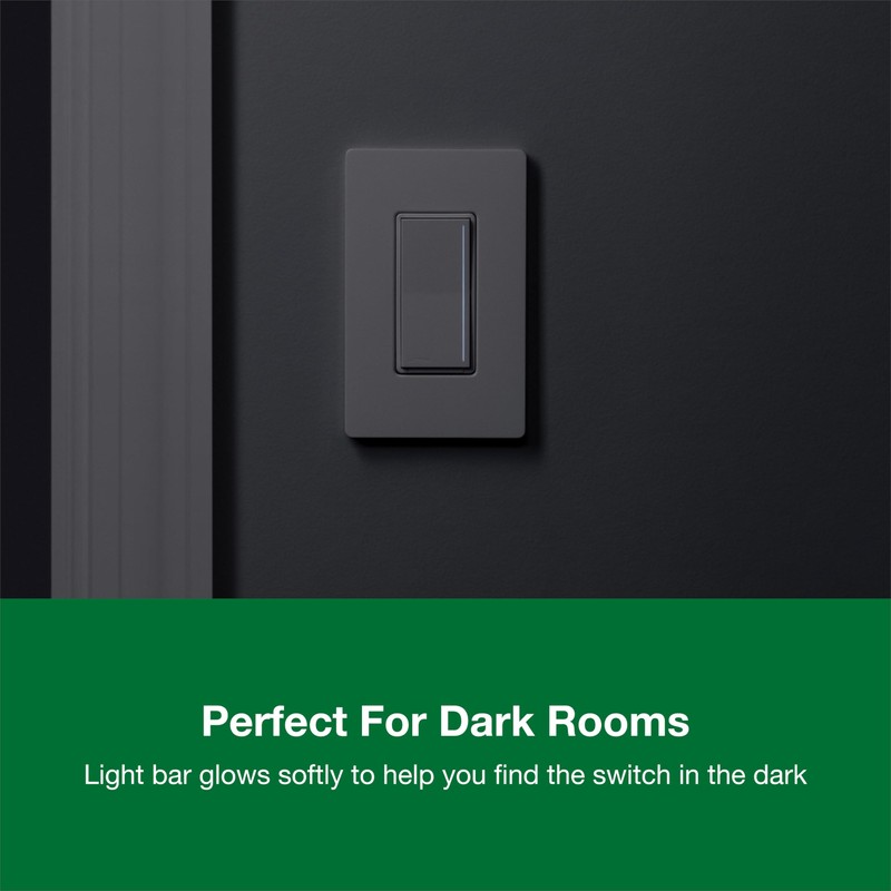 Lutron Sunnata Touch Dimmer Light Switch with Wallplate, LED+ Advanced