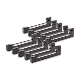 vhbw 10 x Ink Ribbon Nylon Ribbon Ink Ribbon Compatible with Dot Matrix Printer Casio ERC 22 Replacement for Epson ERC-09, Epson C43S015354, ERC-09B