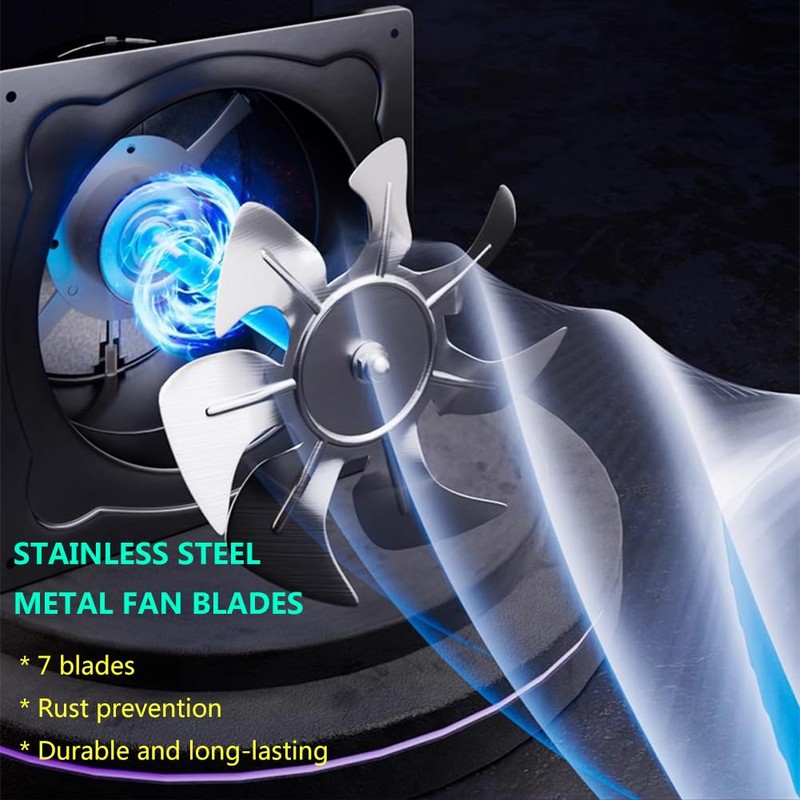 ACEDUROBLA 6 inch Exhaust Fan Metal Iron Ventilation Extractor, Silence