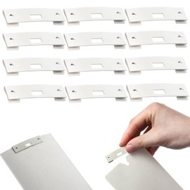 12 Vertical Blind Repair Vane Savers, Louver Replacement Parts Maintenance Clips/Blind Fixers，White