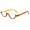 SIGVAN 4 Pairs of Colorful Fashion Half Moon Frame Reading
