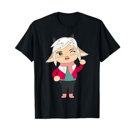 Cute Winking Goat Cartoon Character Design For Kids T-Shirt