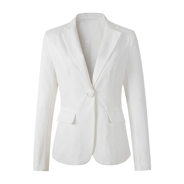 Beninos Womens One Button Blazer Lightweight Office Work Suit Jacket