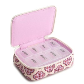 Vera Bradley Travel Pill Case Lavender Geo NWT Organizer