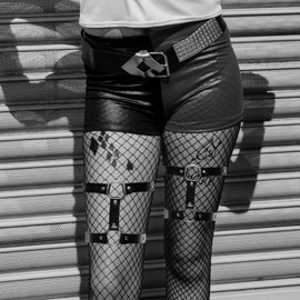 MILAKOO Leg Garters for Thick Thigh Harness Plus Size Womens Punk Garter Belts Straps Wrap