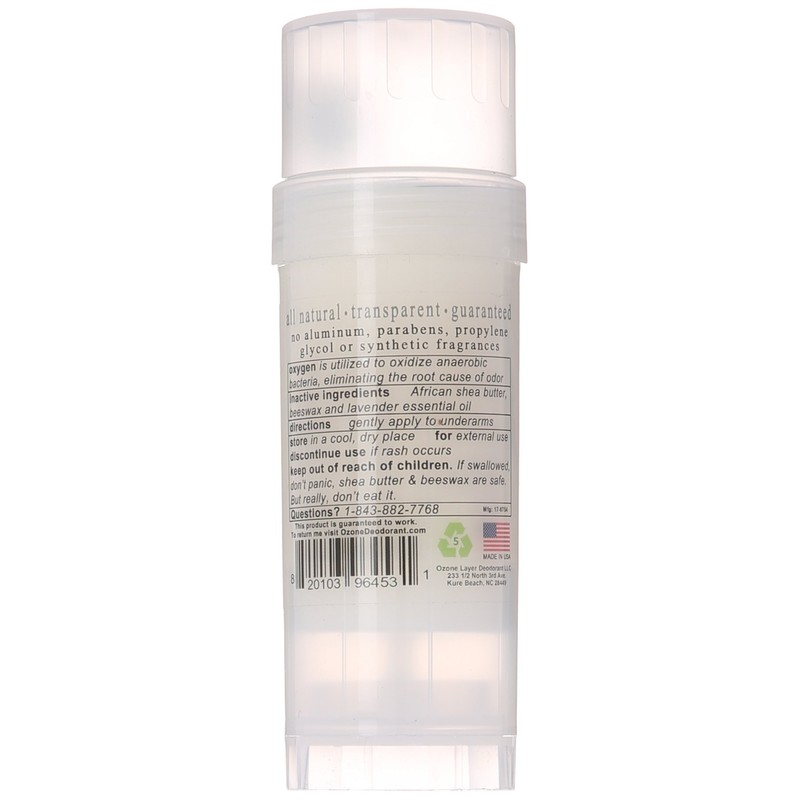 Ozone Layer Deodorant - All Natural Oxygen Based Alternative Deodorant