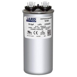 (2) Pack, 50 uF x 370 VAC - Jard # 12725 Round Dual Run Capacitor