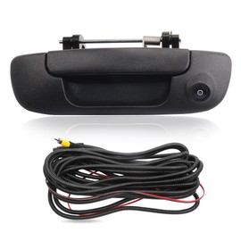 Dasbecan Tailgate Handle with Backup Rear View Camera Compatible with 2002-2008 Dodge Ram 1500 2500 3500 Back up Reverse Camera Night Vision (RCA Connector)