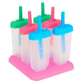 Set of Ice Lolly Moulds, Ice Lolly Mould, Ice Pop Maker, Popsicle Mould, Ice Lolly Mould with Sticks and Holder, BPA-Free, Food Grade, Reusable (Classic Ice Mould)