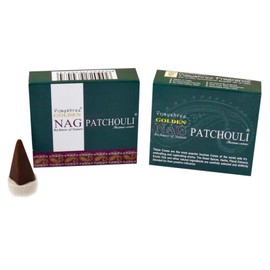 Golden Nag Incense Sticks Kegels Patchouli (12 Packs of 10 Cones)