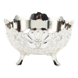 Serving Bowl European Style Retro Elegant Alloy Fruit Bowl for Living Room Table Decoration