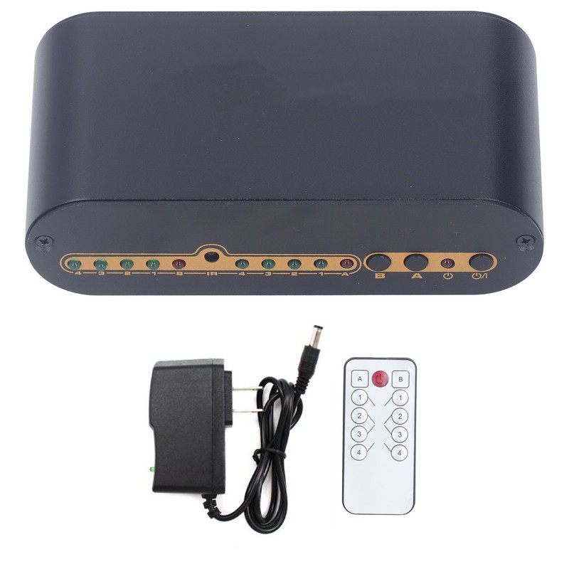 SPDIF Digital Optical Sound 4x2 Switcher 4 in 2 Out
