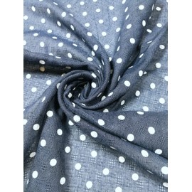 Shanlin Pañuelos cuadrados de algodón unisex de 24 x 24 pulgadas, Dots-azul marino, 24X24inches (60x60cm)