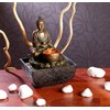 infactory Indoor Fountain with Buddha and Light