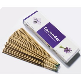 Giftbrit Lavender Natural & Herbal Incense Sticks 100 Sticks With Incense Holder For Meditation, Yoga, Church, Relaxation, Healing and Positivity