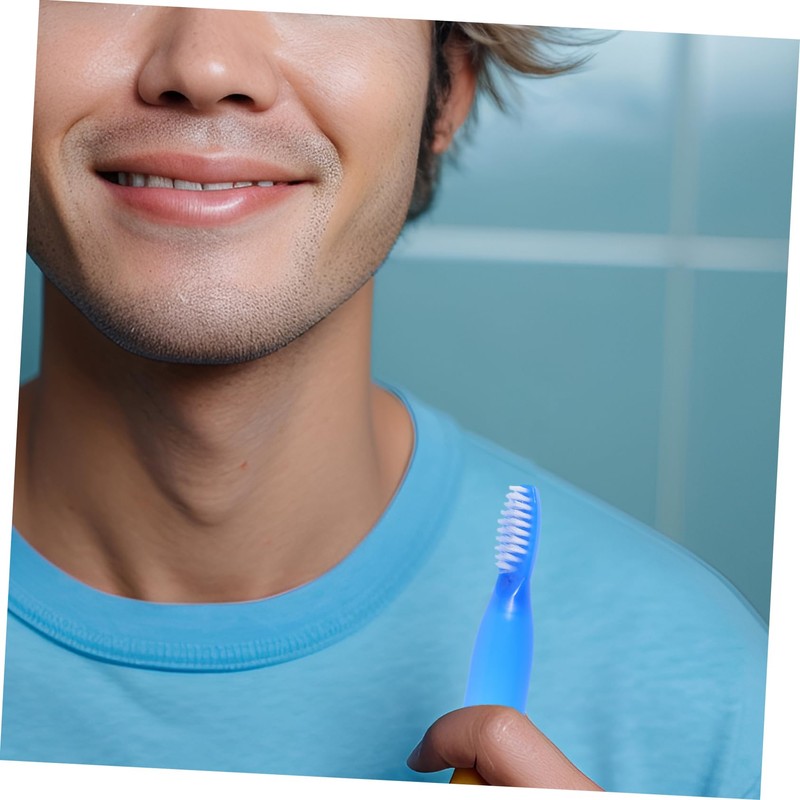 UTHCLO 10pcs Prison Toothbrush Pack Soft Bristle Finger Toothbrush for