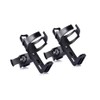 ieasky Bike Water Bottle Holder No Screws, 2 Pcs Adjustable Bicycle Water Bottle Rack Cage 360 Degree Rotating for MTB Stroller Motorcycle Black