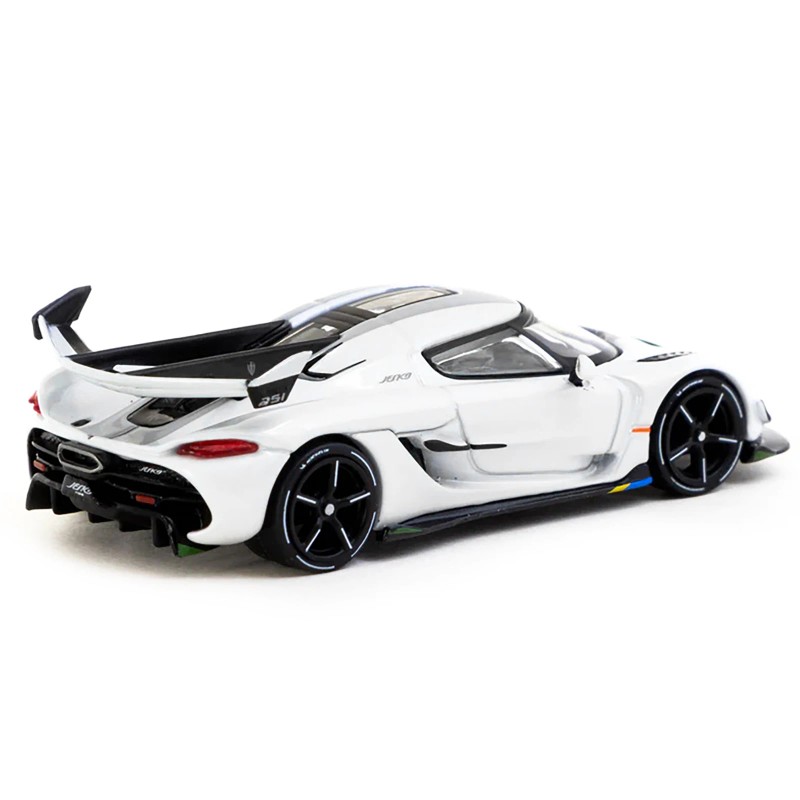 DCD for Koenigsegg Jesko Attack White Metallic 1/64 Scale Diecast