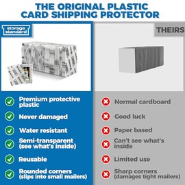 Protectores de envío de tarjetas de trading – Insertos de plástico ultra fuertes de alta calidad, paquete de 110 unidades – 3.5 x 4.5 pulgadas