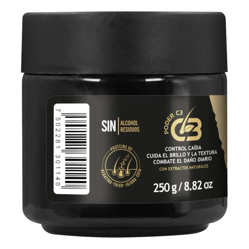 Lobo Negro Cera Gel Hombre Para Cabello Barba Bigote 250gr