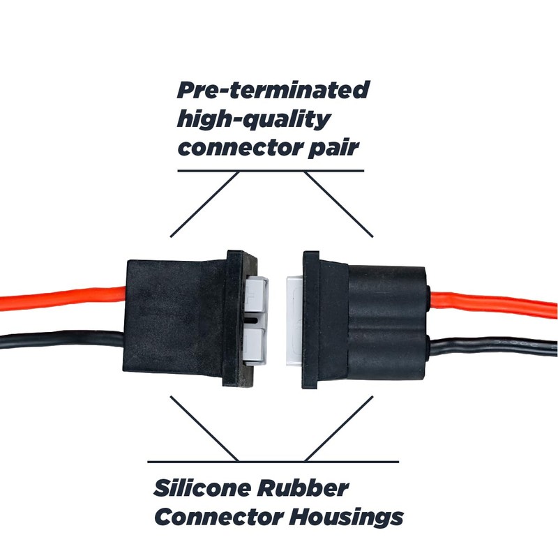 Newport Battery Quick Connect/Disconnect Connectors Terminals for Trolling Motor -Heavy