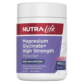 Nutralife Magnesium Glycinate+ High Strength Powder Berry 180g