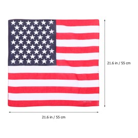 PRETYZOOM 3PCS amerikanische Flagge Bandana Stirnband Flagge USA Kopfbedeckung Unisex Cowboy Bandane Zubehör Patriotische