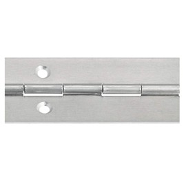 Gedotec Piano Tape for Screwing Door Hinge Rolled Door Hinge Aluminium Blank Screw-On Hinge 3500 x 32 mm Furniture Hinge Drilled 1 Piece - Rod Hinge Cabinet Door & Furniture Cabinets
