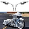 DREAMIZER 8mm/10mm Chrome Motorcycle Universal Blade Rear View Side Mirrors