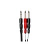 HosaTech STP-201 1m 1/4 inch TRS to Dual 1/4 inch