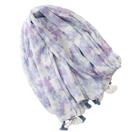 FAIRYGATE Scarves for Women UK Ladies Scarfs Shawls and Wraps Purple Blue Flower Lightweight Scarf Shawl Shawls for Weddings 27006