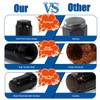 20pcs Black 12x1.5 Lug Nuts, GAsupply Closed End Acorn Spline