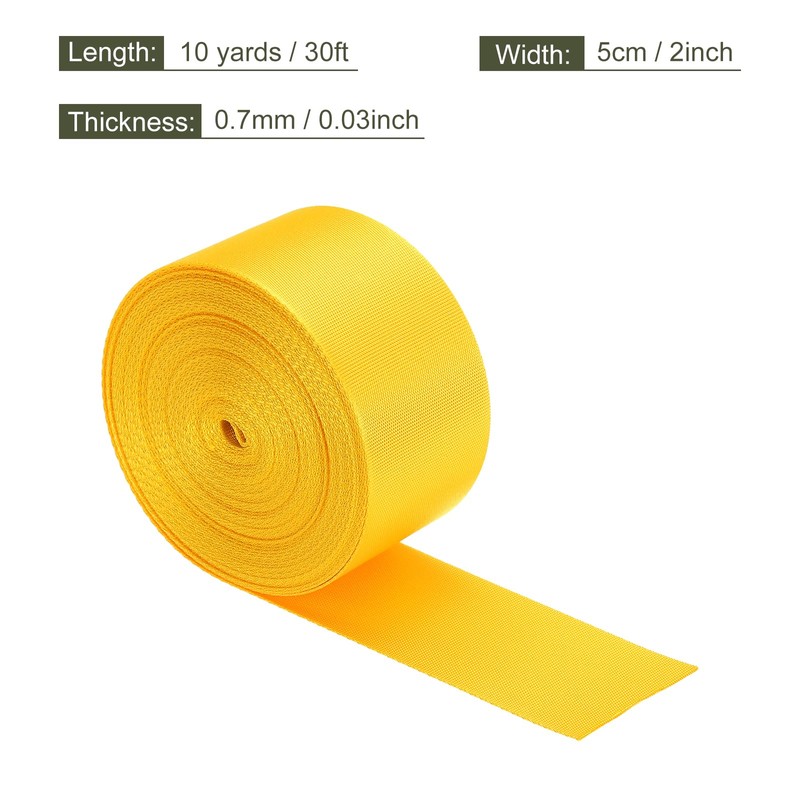 sourcing map Flat Nylon Webbing Strap 2 Inch 10 Yards