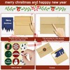 Christmas Cards Boxed with Envelopes and Sticker, 12 Assorted Designs