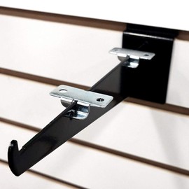 Snap in Shelf Rest Clip & Rubber Cushion for Brackets to Hang Glass, Wood Or Metal Shelf, 10 Pack