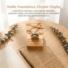 Small Picture Stand 4Psc Mini Wood Adjustable Glass Display Stands