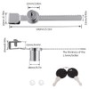 Sliding Glass Door Ratchet Lock, Drawer Display Case Showcase Security