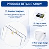 BORISCA 8 Pcs 35PT Magnetic Card Holder, Inner Diameter 64.4