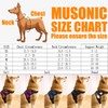 Musonic No Pull Dog Harness Breathable Adjustable Comfort Free Leash