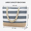 Becokan Beach Bags for Women Large Canvas Beach Tote Bag