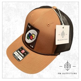 PM Outfitters Retro Uno Wild Draw 4 Vintage Game Patch Richardson 112 Rope Trucker Snapback