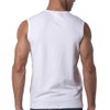 Y2Y2 Men's Sleeveless V-Neck T-Shirt, White, Big and Tall 4XL