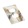 White Gold Marble Outlet Covers Decorative Light Switch Cover Electrical