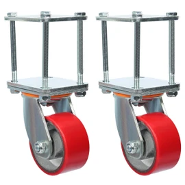 HECASA Hitch Mount Skid Wheel 2-1/2" or 3" Hitch Bars for RV Travel Trailer Fifth Wheel RV Receivers Swivel Trailer Hitch Mount Roller