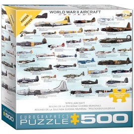 World War II Aircraft Puzzle, 500-Piece