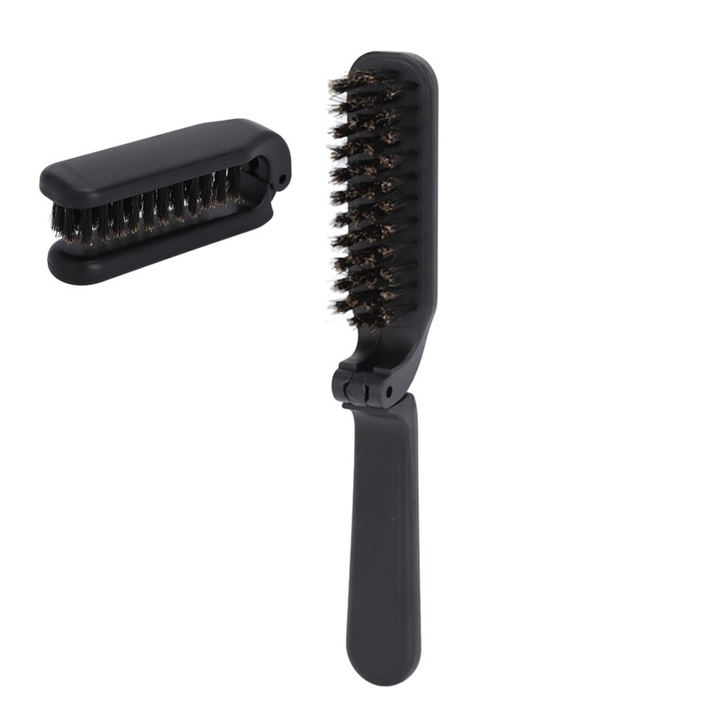 Beard Brush, Foldable Hair Brush, Boar Bristle Hair Brushes for