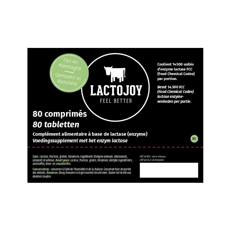 Lactojoy Lactase Tablet 500 Fcc Pcs Innovative Mini High Doset